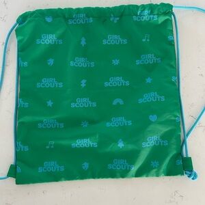 Girl Scouts Green Drawstring Bag‎